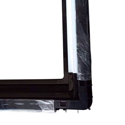 Beverage freezer sliding glass door plastic extrusion profiles