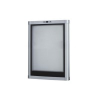 Silver Plastic Frame Mini Clear Front Bar Freezer Glass Door