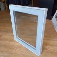 White mini refrigeration frameless silk screen printing glass door