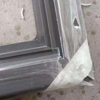 8mm slot hard pvc cover profile for ice cream freezer glass door