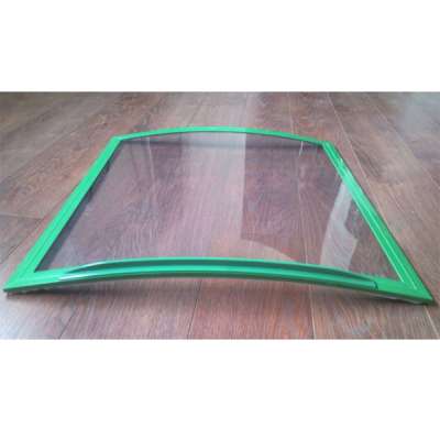 High Quality Curved Injection Tempered Glass For Deep Chest Freezer